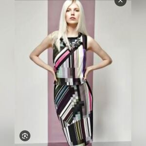 Trina Turk Multicolor Geometric Skirt Set Size 2